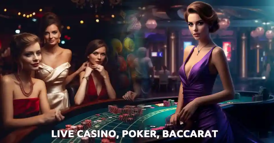 Live Casino, Poker and Baccarat